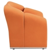Cusp Upholstery Lounge Chair - Orange - EEI-1052-ORA