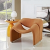 Cusp Upholstery Lounge Chair - Orange - EEI-1052-ORA