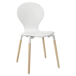 Path Dining Side Chair - White 