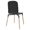 Stack Dining Wood Side Chair - Black - EEI-1054-BLK
