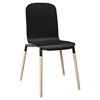 Stack Dining Wood Side Chair - Black - EEI-1054-BLK
