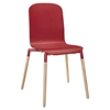 Stack Dining Wood Side Chair - Red - EEI-1054-RED