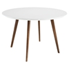 Platter White Dining Table - EEI-1064-WHI