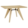 Landing Wood Rectangular Dining Table - Natural - EEI-1087-NAT