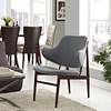 Cherish Dark Gray Wood Lounge Chair - EEI-1098-DGR