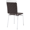Fuse Leather Look Dining Side Chair - Brown - EEI-1106-BRN