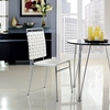 Fuse Leather Look Dining Side Chair - White - EEI-1106-WHI