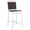 Fuse Leather Look Counter Stool - Brown - EEI-1108-BRN