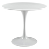 Lippa 36" Wood Top Dining Table - White - EEI-1116-WHI