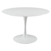 Lippa 47" Wood Top Dining Table - White - EEI-1118-WHI