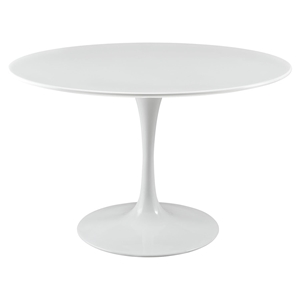 Lippa 47" Wood Top Dining Table - White 