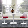 Lippa 47" Artificial Marble Dining Table - White - EEI-1131-WHI
