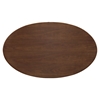 Lippa 60" Oval Shaped Dining Table - Walnut - EEI-1138-WAL