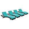 Peer Patio Chaise Lounge (Set of 4) - EEI-1176-BRN