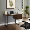 Turn 2 Drawers Office Desk - Walnut - EEI-1184-WAL