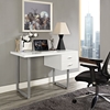 Turn 2 Drawers Office Desk - White - EEI-1184-WHI