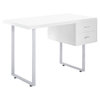 Turn 2 Drawers Office Desk - White - EEI-1184-WHI
