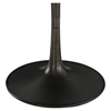 Drive Wood Top Dining Table - Round, Pedestal, Black - EEI-1197-BLK-SET