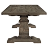 Column Wood Rectangular Dining Table - Brown - EEI-1199-BRN