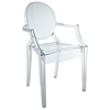 Casper Stackable Kids Armchair - Acrylic - EEI-121K-CLR