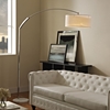 Strobe Marble Floor Lamp - White - EEI-1224-WHI