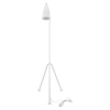 Askance Floor Lamp - White - EEI-1227-WHI