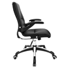 Premier High Back Office Chair - Adjustable Height, Swivel, Armrest, Black - EEI-1251-BLK