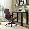 Premier High Back Office Chair - Adjustable Height, Swivel, Armrest, Brown - EEI-1251-BRN