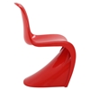 Slither S-Shaped Dining Side Chair - Red (Set of 4) - EEI-1255-RED