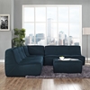 Align 4 Pieces Upholstered Sectional Sofa Set - Tufted, Azure - EEI-1288-AZU