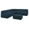 Align 4 Pieces Upholstered Sectional Sofa Set - Tufted, Azure - EEI-1288-AZU
