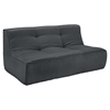 Align 4 Pieces Upholstered Sectional Sofa Set - Tufted, Charcoal - EEI-1288-CHA