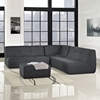 Align 4 Pieces Upholstered Sectional Sofa Set - Tufted, Charcoal - EEI-1288-CHA