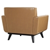 Engage Bonded Leather Armchair - Tufted, Tan - EEI-1336-TAN