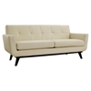 Engage 3 Pieces Leather Sofa Set - Flared Legs, Beige - EEI-1764-BEI-SET