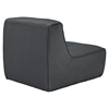 Align Upholstered Armless Chair - Charcoal - EEI-1354-CHA