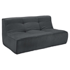 Align Upholstered Loveseat - Tufted, Charcoal - EEI-1355-CHA
