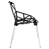 Connections Aluminum Dining Chair - Black (Set of 2) - EEI-1358-BLK