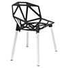 Connections Aluminum Dining Chair - Black (Set of 2) - EEI-1358-BLK