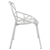 Connections Backrest Dining Chair - White (Set of 4) - EEI-1359-WHI