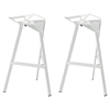 Launch Stacking Bar Stool - Backless, White (Set of 2) - EEI-1362-WHI