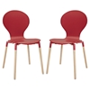 Path Dining Chair - Red (Set of 2) - EEI-1368-RED