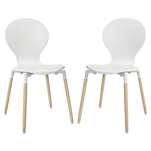 Path Dining Chair - White (Set of 2) 