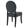 Button Dining Side Chair - Tufted, Gray - EEI-1381-GRY