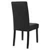 Confer Leatherette Side Chair - Button Tufted, Black - EEI-1382-BLK