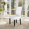 Confer Leatherette Side Chair - Button Tufted, White - EEI-1382-WHI