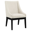 Tide Upholstery Side Chair - Wood Legs, Beige - EEI-1385-BEI