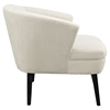 Bounce Upholstery Armchair - Wood Legs, Beige - EEI-1387-BEI