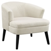 Bounce Upholstery Armchair - Wood Legs, Beige - EEI-1387-BEI