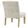 Auteur Fabric Side Chair - White - EEI-1400-WHI